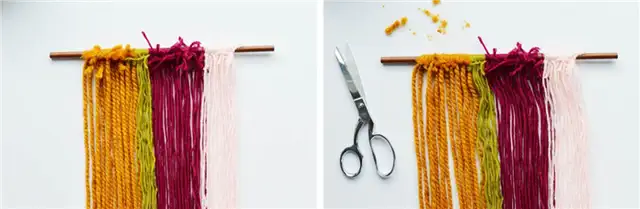 DIY (своими руками) String Wall Art Инструкции - шаг 2