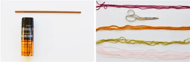 DIY (своими руками) String Wall Art Инструкции - шаг 1