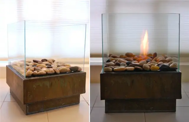 Переносной стеклянный камин diy