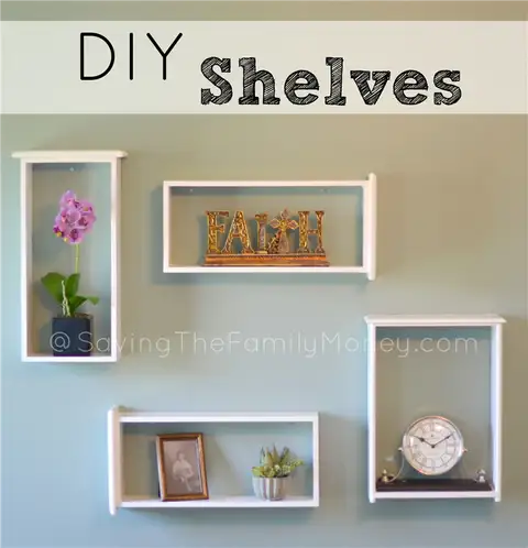 Полки DIY (своими руками) из старых ящиков