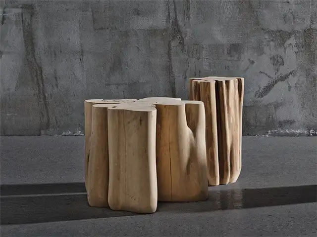 Кофейный столик из натурального дерева