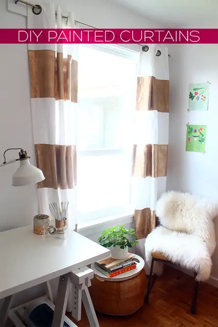 Diy painetd занавес