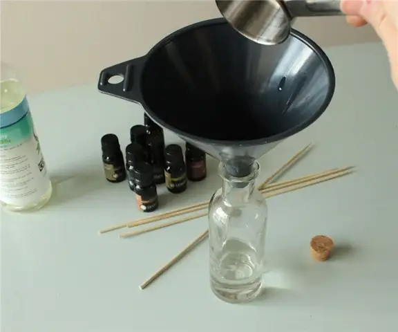 DIY (своими руками) Oil Reed Diffuser - воронка в стакан
