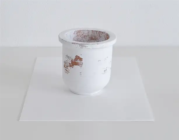 Ваза с эффектом облупившейся краски - DIY (своими руками)