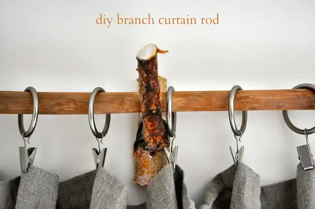 DIY (своими руками) деревенский ветка карниз