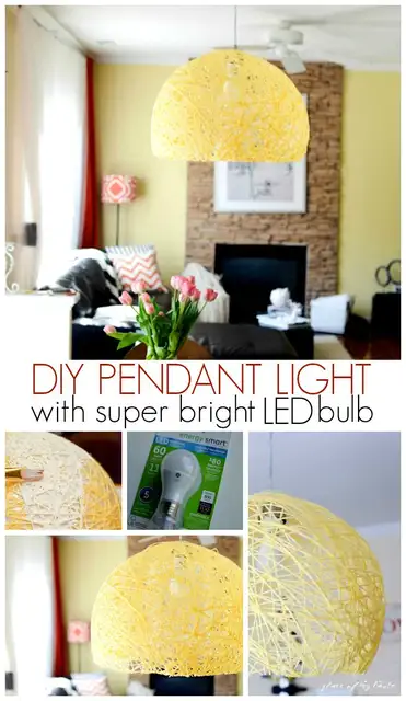 Подвесной светильник DIY (своими руками) со светодиодной лампочкой