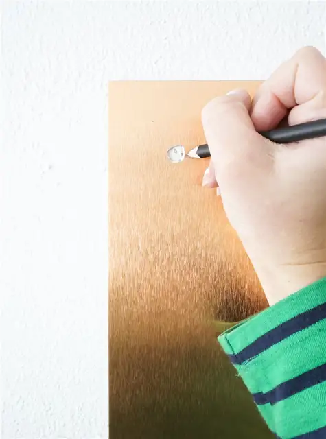 Copper Message Board DIY (своими руками) - отверстия