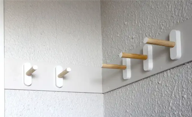 DIY (своими руками) Coat Rack - прикрепить на стену