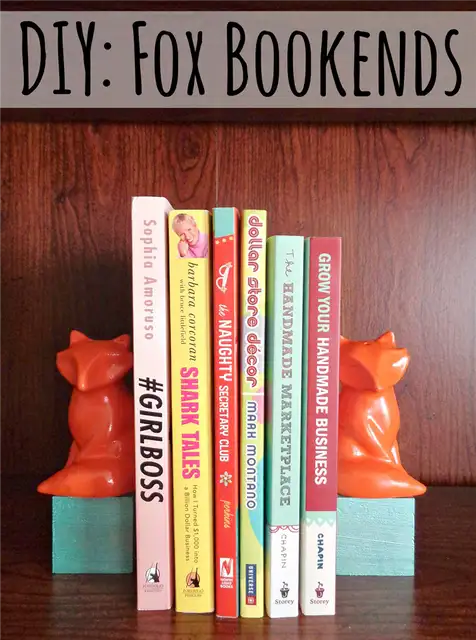 DIY (своими руками) Fox Bookends
