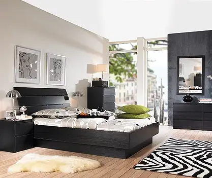 Кровать Laguna Full Bed, Black Woodgrain