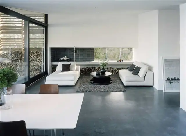 H-House by Widjedal Racki Bergerhoff полированный бетон