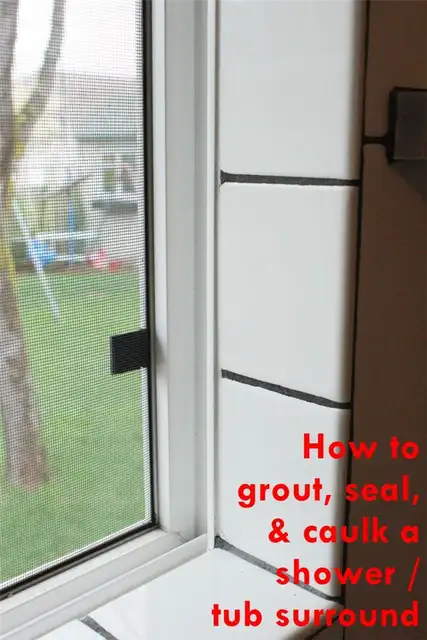 DIY (своими руками) Grout Shower Tub Surround