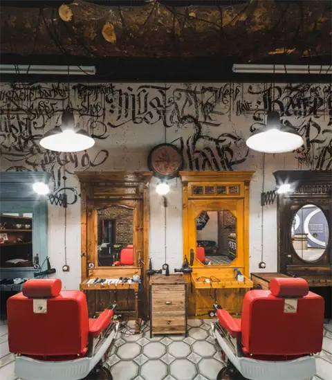 Парикмахерская Black Beard в Москве Зеркала