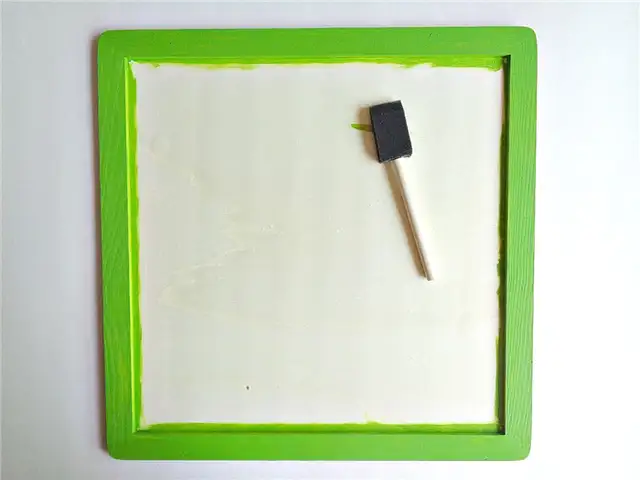 DIY (своими руками) Mini Chalkboard Wall Hanging - шаг 1 покраска