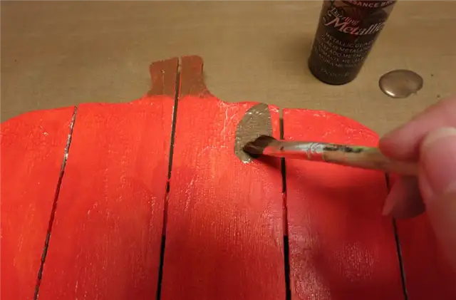 корзина из тыквы для осени сухая