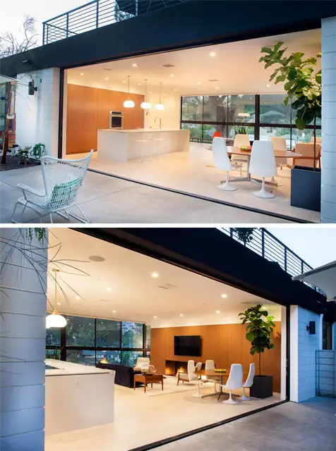 Clea House плавный переход из помещения на улицу