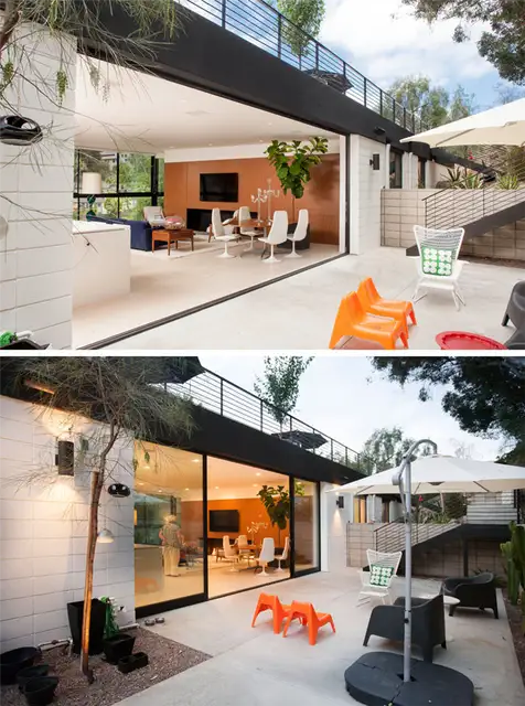 Гостиная во внутреннем дворе Clea House