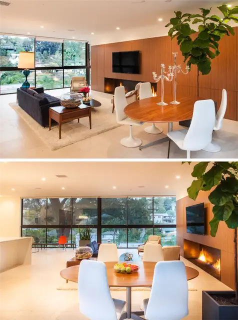 Гостиная и столовая Clea House