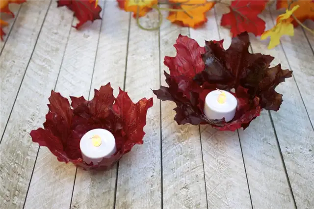 Проект Leaf Bowl Votive Candle Holders