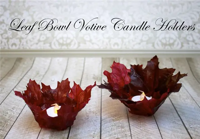 Держатели для свечей Leaf Bowl Votive Candle Holders