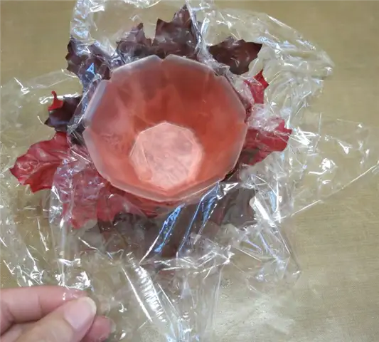 Leaf Bowl Votive Candle Holders Plastic