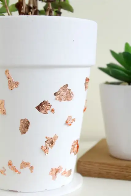 DIY (своими руками) Дисплей для растений из медной фольги