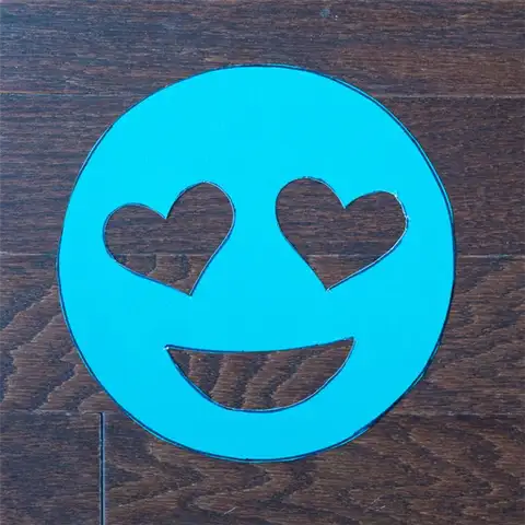 DIY (своими руками) Heart Eye Emoji Doormat Другой дизайн