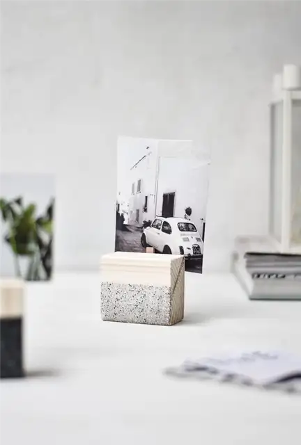 Дерево DIY (своими руками) Геометрические держатели для фотографий