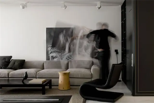 Гостиная зона Monochrome Flat