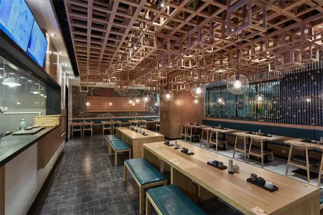 Интерьер лапшичной Dacong's Noodle House от Swimming Pool Studio