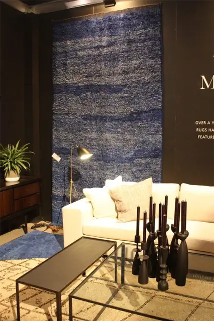 Dazzling Statement Area Rugs - Elit Moroccan long blue