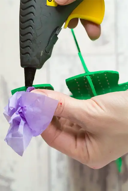 Картонный кактус DIY (своими руками) Цветы из клея
