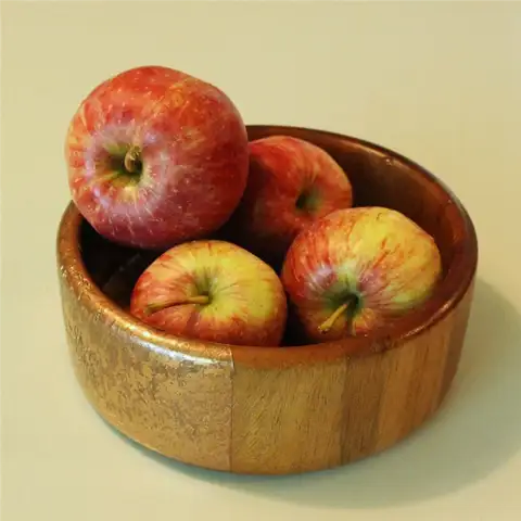 DIY (своими руками) Металлические деревянные чаши - яблоко для хранения
