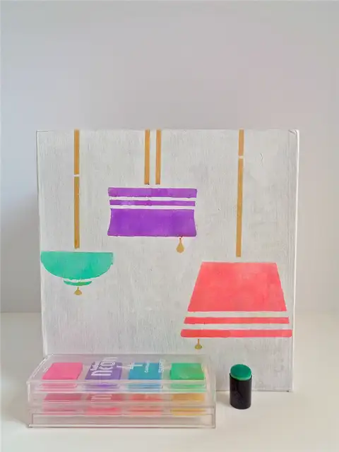 DIY (своими руками) Paper Mache Box Magazine Holder - Добавьте цвет