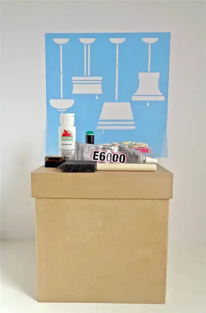 DIY (своими руками) Paper Mache Box Magazine Holder - Материалы