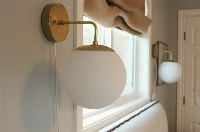 DIY (своими руками) Globe Wall Sconce - высокий
