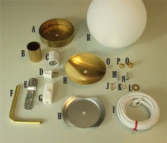 DIY (своими руками) Globe Wall Sconce - материалы