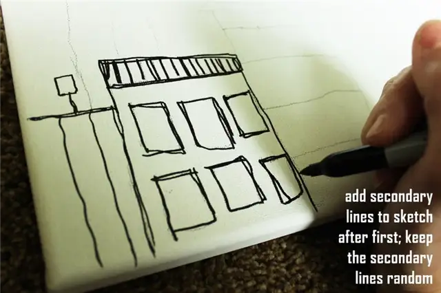 DIY (своими руками) Sharpie Cityscape Art Project Draw