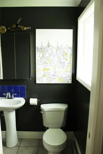 DIY (своими руками) Sharpie Cityscape Art-монтируется на большой пустой стене