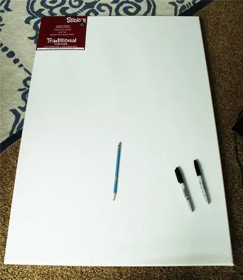 DIY (своими руками) Sharpie Cityscape Art - холст