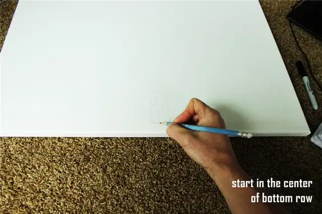 DIY (своими руками) Sharpie Cityscape Art - легкий набросок первого здания