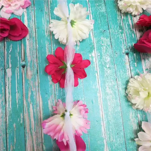 Цветочный настенный DIY (своими руками) декор - крутить тюль