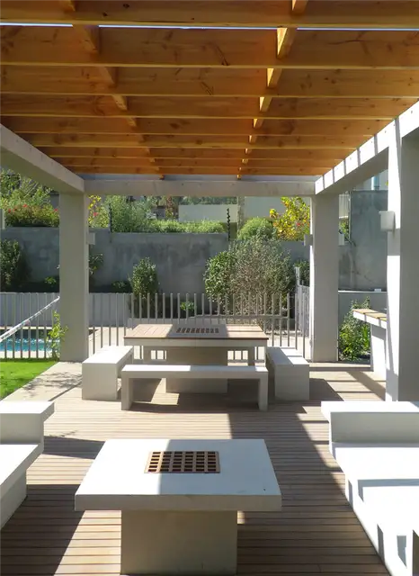 Бетонная мебель для беседки - Casa Ovalle-Salinas от Jorge Figueroa Asociados