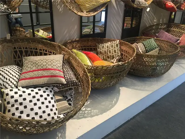Круглые корзины для отдыха из ротанга