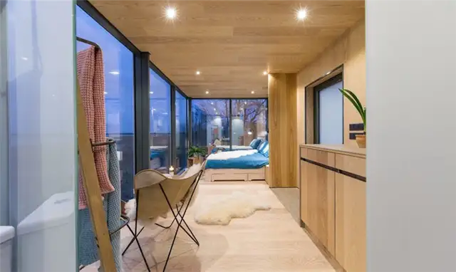В модульном блоке Prefab есть мини-кухня с видом