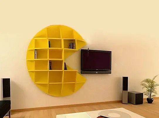 pac-man-bookcase
