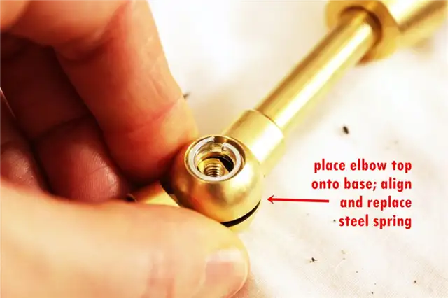 DIY (своими руками) Brass Branch Light - поместите верхнюю половину сустава прямо