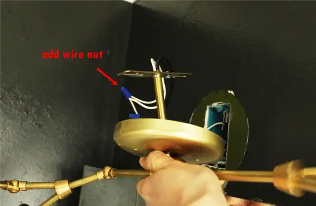 DIY (своими руками) Brass Branch Light - прикрутите гайку провода