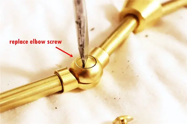 DIY (своими руками) Brass Branch Light - достаточно туго, чтобы держать локоть