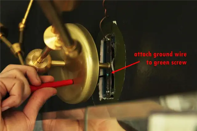 DIY (своими руками) Brass Branch Light - заземлите провод на металлическое крепление